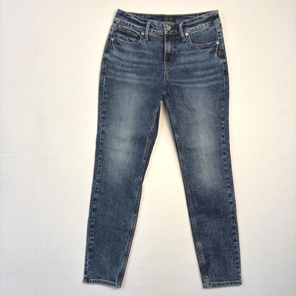 Silver Jeans Co Suki Skinny Medium‎ Wash Denim Jeans Womens 29x29 Y2K Preppy